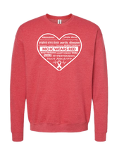 Load image into Gallery viewer, MCHC Heart Month Tultex Crewneck Sweatshirt