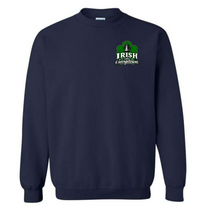 Load image into Gallery viewer, Georgetown God's Portion Day Gildan Crewneck Sweatshirt Small Chest Logo Big Back Logo