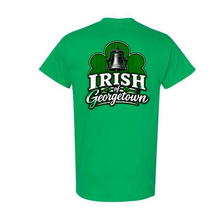 Load image into Gallery viewer, Georgetown God's Portion Day Gildan Softstyle T-Shirt Small Chest Logo & Big Back Logo