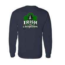 Load image into Gallery viewer, Georgetown God's Portion Day Gildan Long Sleeve T-Shirt Small Chest Big Back Logo