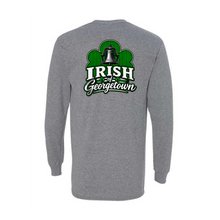 Load image into Gallery viewer, Georgetown God's Portion Day Gildan Long Sleeve T-Shirt Small Chest Big Back Logo