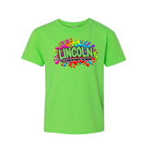 Load image into Gallery viewer, Albia Youth Tee - Color Splash Lincoln
