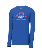 Load image into Gallery viewer, Albia Blue Demon Football Nike Long Sleeve Tee
