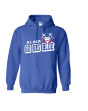 Load image into Gallery viewer, Albia Go Big Blue Hooded Sweatshirt
