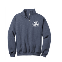 Load image into Gallery viewer, Charcoal Ridge 1/4 zip Cadet Collar Sweatshirt
