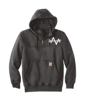 Load image into Gallery viewer, Double A Tire &amp; Repair Carhartt Quarter Zip Embroidered Front Logo
