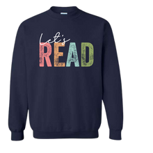 Load image into Gallery viewer, Let's Read Gildan Crewneck Sweatshirt
