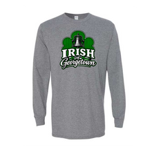 Load image into Gallery viewer, Georgetown God's Portion Day Gildan Long Sleeve T-Shirt Big Front Logo
