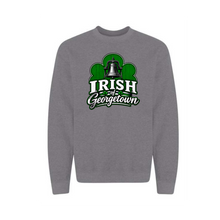 Load image into Gallery viewer, Georgetown God's Portion Day Gildan Crewneck Sweatshirt Big Front Logo
