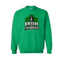 Load image into Gallery viewer, Georgetown God's Portion Day Gildan Crewneck Sweatshirt Big Front Logo
