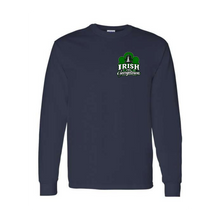 Load image into Gallery viewer, Georgetown God's Portion Day Gildan Long Sleeve T-Shirt Small Chest Big Back Logo

