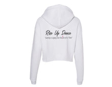Load image into Gallery viewer, Rise Up Dance Studio Cropped Hoodie
